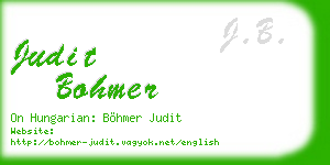 judit bohmer business card