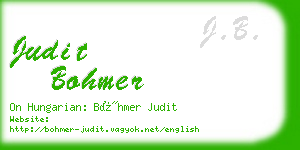 judit bohmer business card